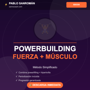 Mockup del ebook Powerbuilding Fuerza y Volumen