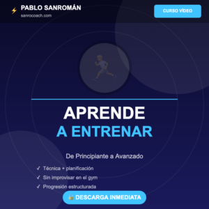 Mockup del curso Aprende a Entrenar de Pablo Sanromán